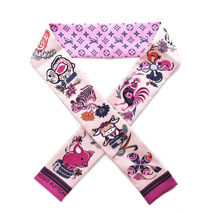 Louis Vuitton Silk Monogram Superstition Bandeau Rose 1 of 4