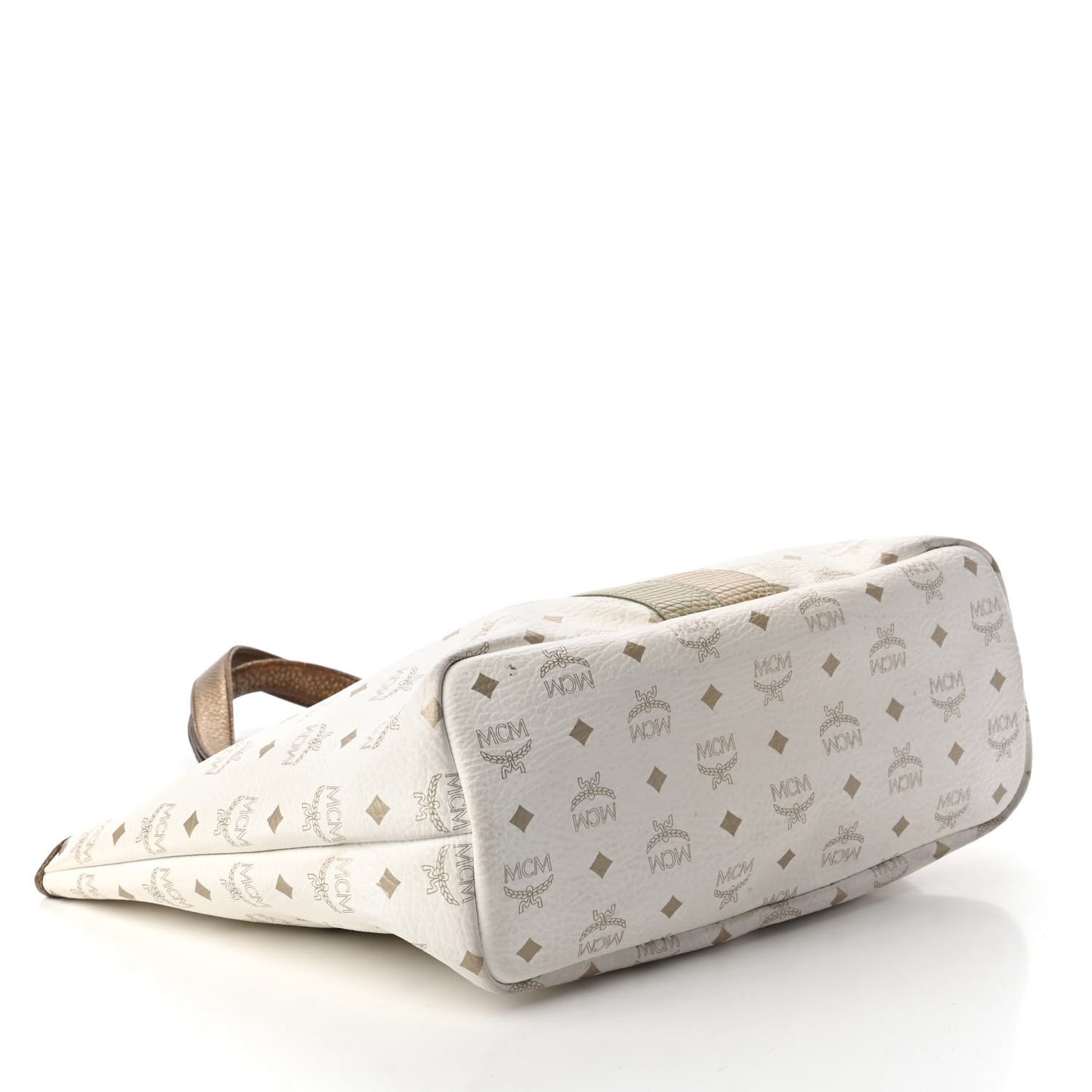 Visetos Striped Princess Lion Shoulder Bag White