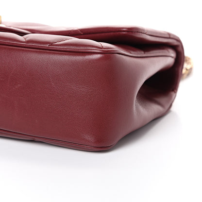 Chanel Lambskin Quilted Easy Carry Flap Burgundy 9 of 15