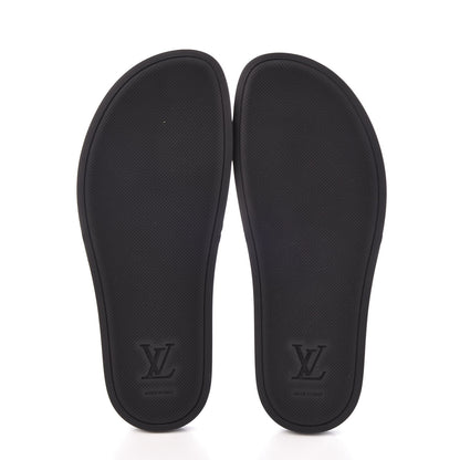 Louis Vuitton Rubber Monogram Mens Waterfront Mules 6.5 Macassar 5 of 8