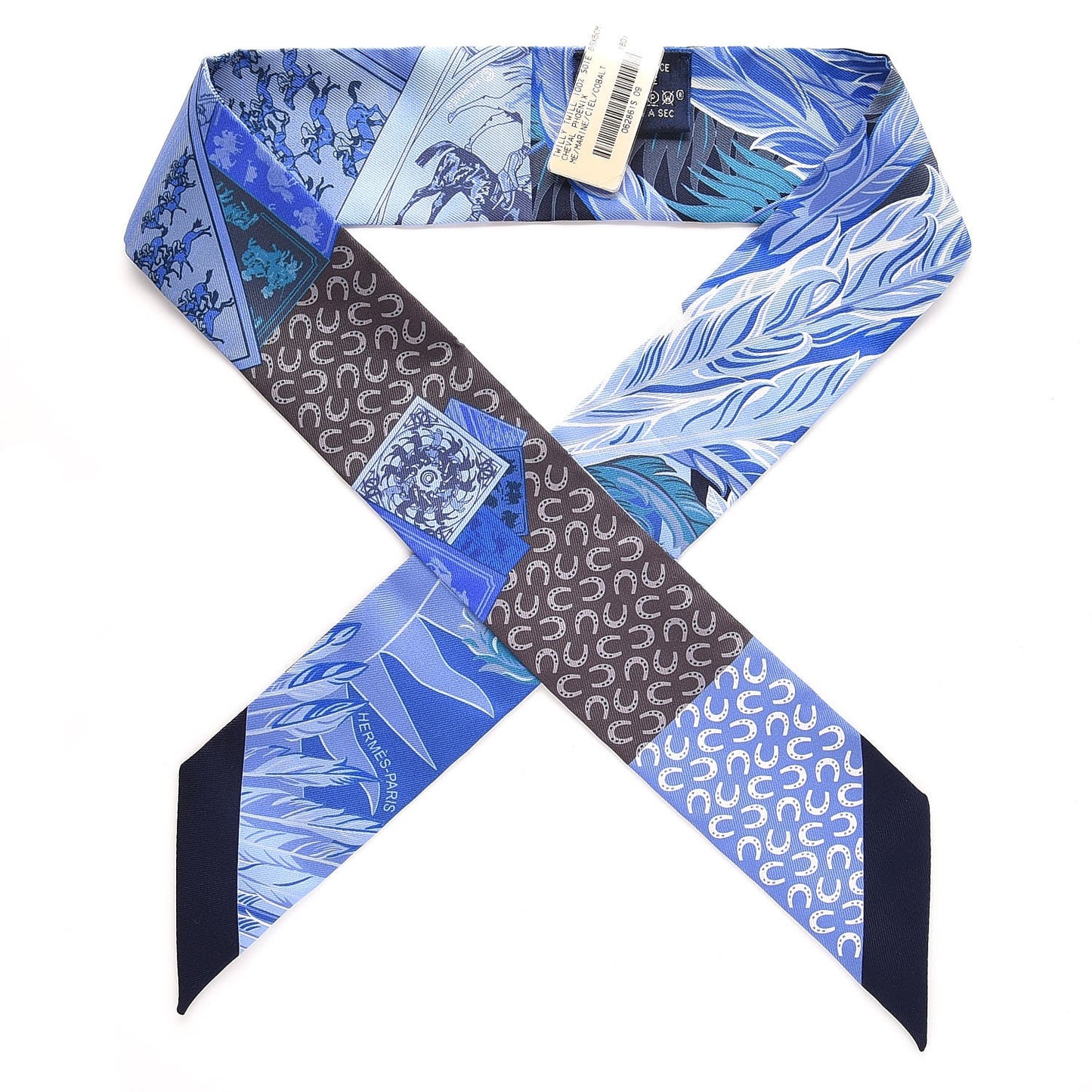 Silk Cheval Phoenix Twilly Marine Ciel Cobalt