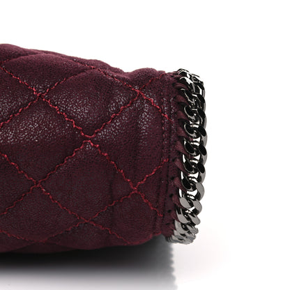 Stella McCartney Shaggy Deer Quilted Small Falabella Tote Burgundy 6 of 7