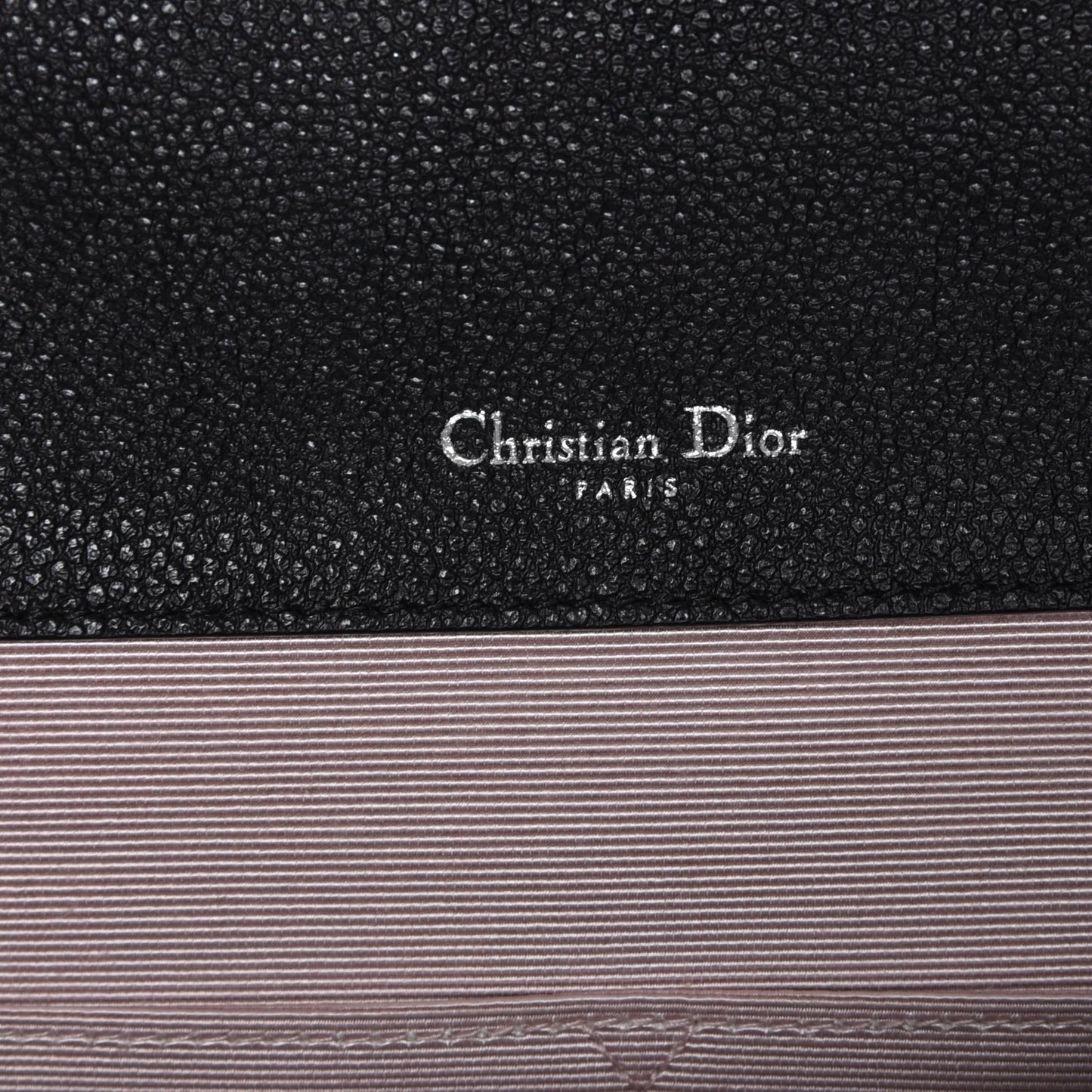 Grained Calfskin Diorama Satchel Black