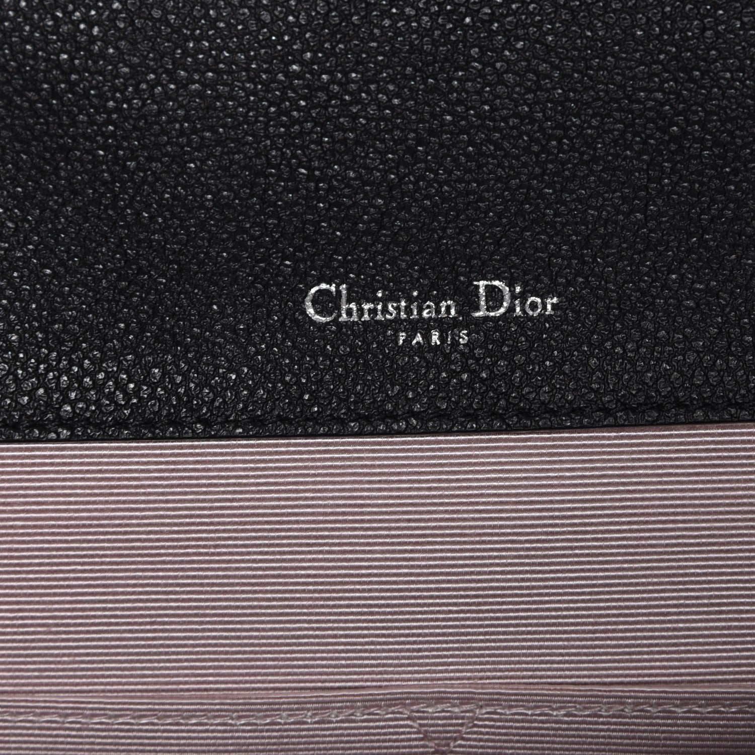 Christian Dior Grained Calfskin Diorama Satchel Black 7 of 8
