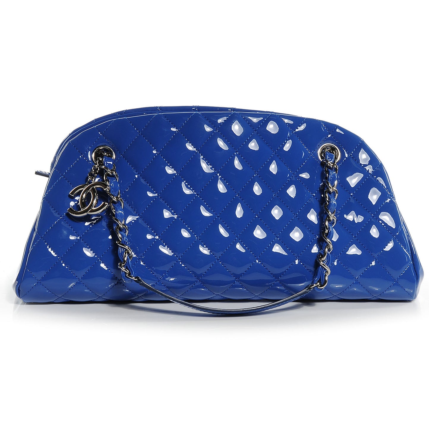Patent Quilted Medium Just Mademoiselle Blue