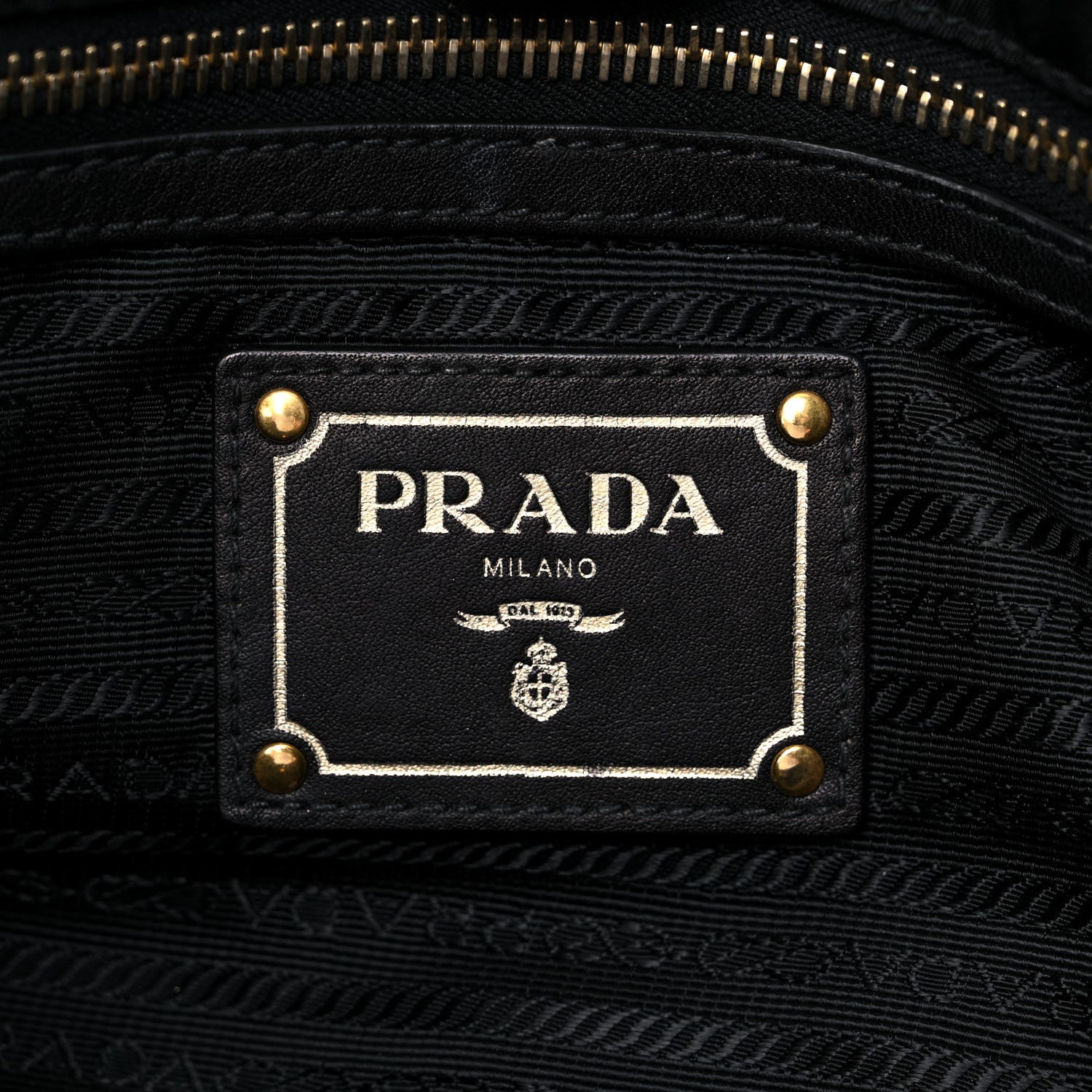 Prada Tessuto Nylon Soft Calfskin Shopping Satchel Black 5 of 24