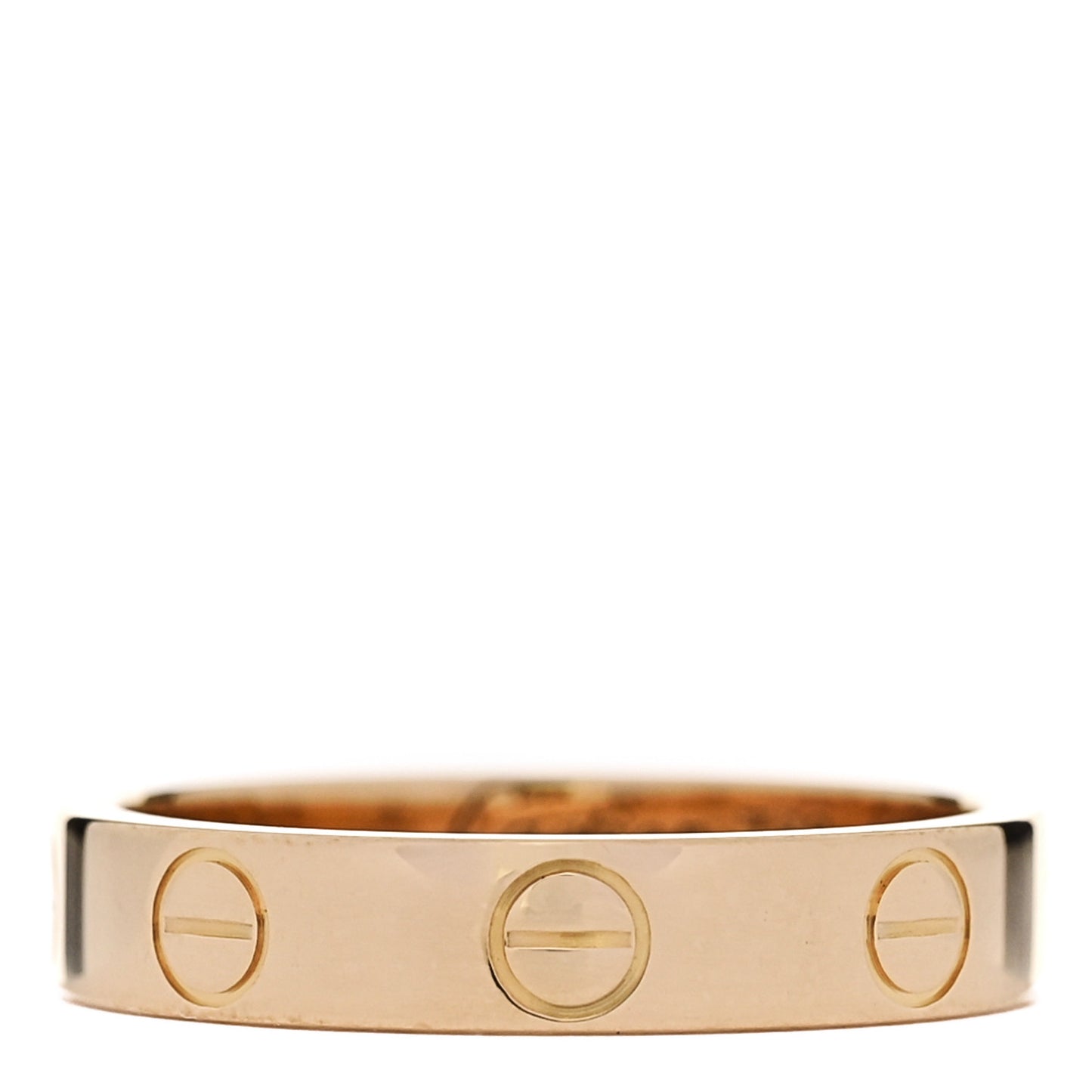 18K Yellow Gold 3.5mm LOVE Wedding Band Ring 49 5
