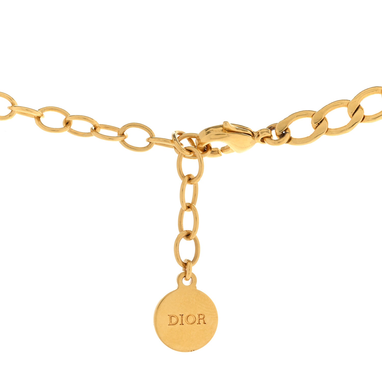 Christian Dior Metal Petit CD Choker Necklace Gold 5 of 7