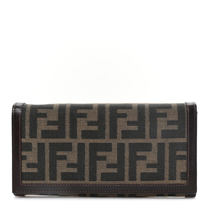 Fendi Zucca Continental Wallet Tobacco 1 of 6