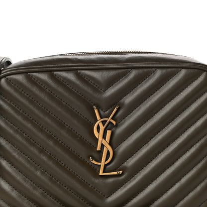 Saint Laurent Calfskin Matelasse Monogram Lou Camera Bag Military Olive 8 of 11