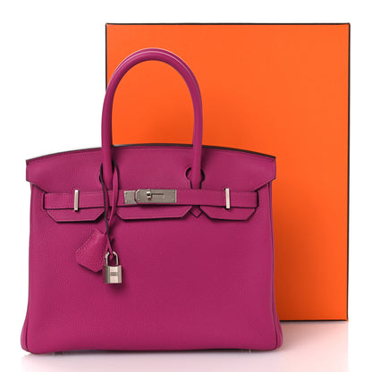 Hermes Togo Birkin 30 Rose Pourpre 12 of 12