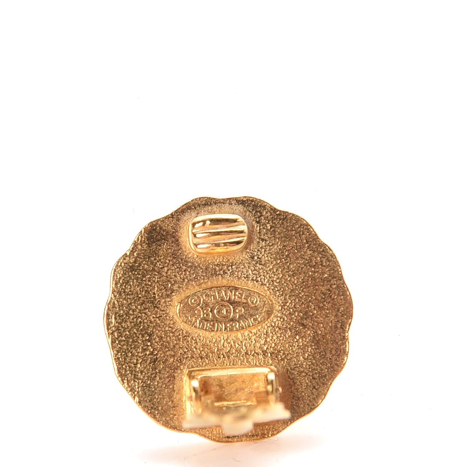 Chanel CC Clip On Earrings Gold 3 of 4