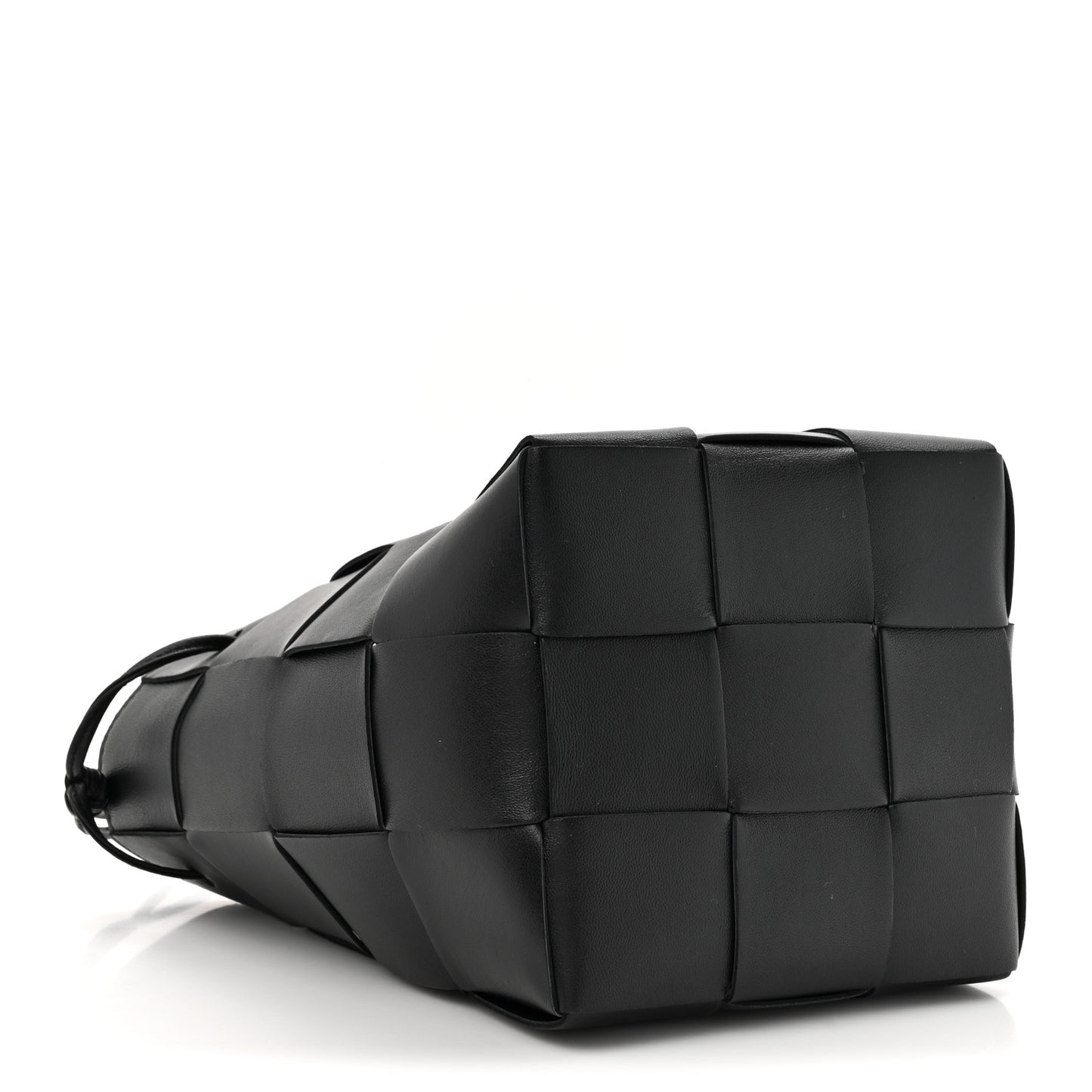 Nappa Maxi Intrecciato Cassette Bucket Bag Black