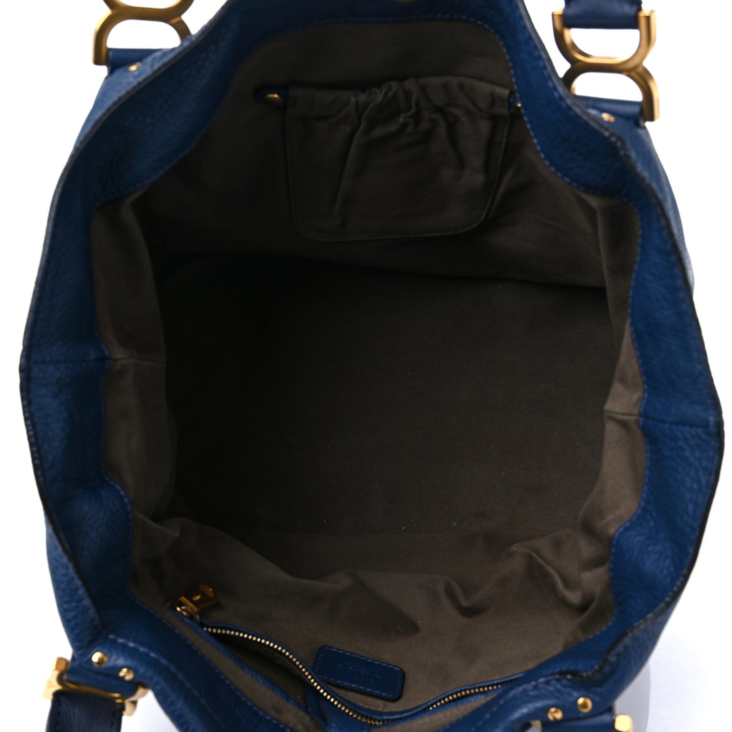 Calfskin Large New Marcie Tote Royal Navy