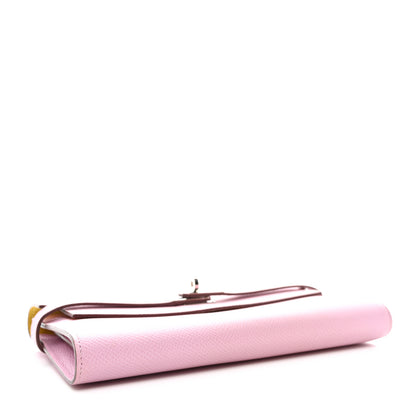 Hermes Epsom Verso Kelly Longue Wallet Mauve Sylvestre Jaune De Naples 4 of 10
