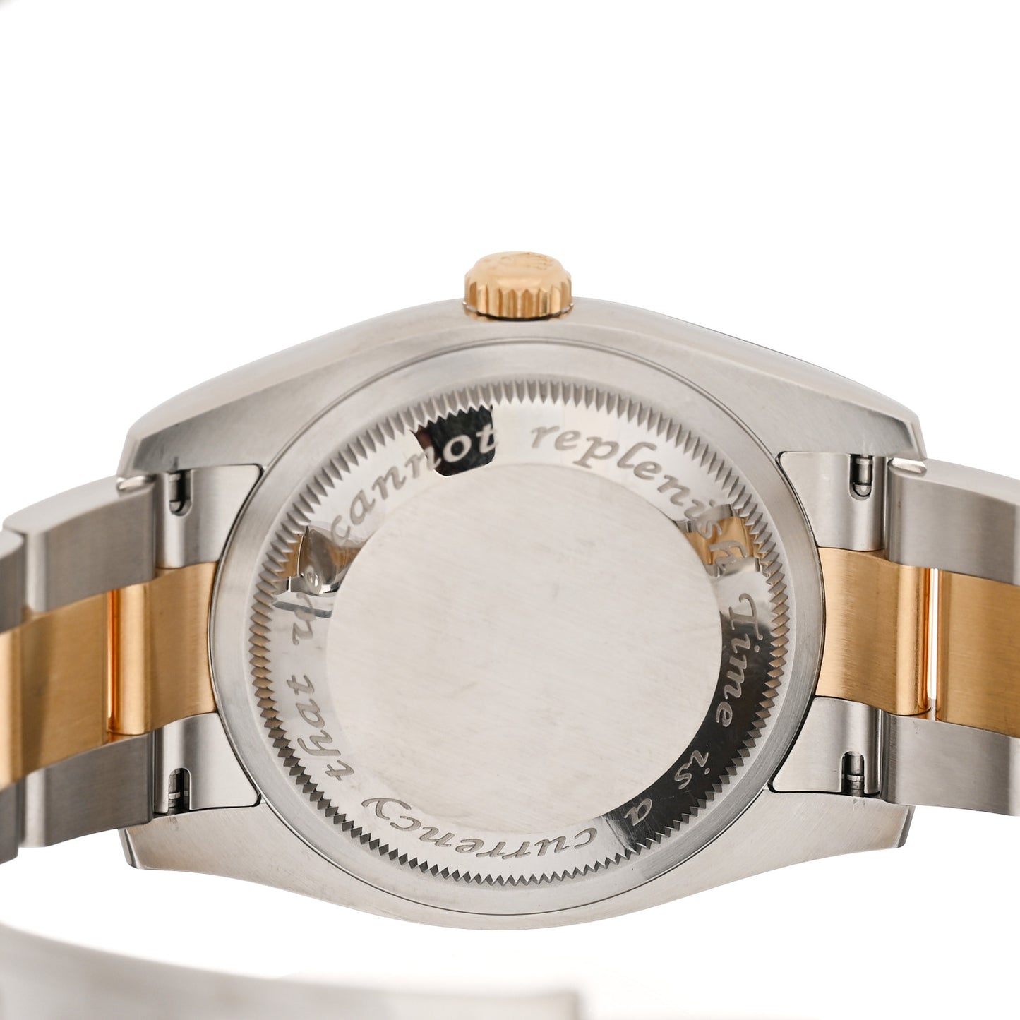 Stainless Steel 18K Yellow Gold 36mm Oyster Perpetual Datejust Watch Silver 116233