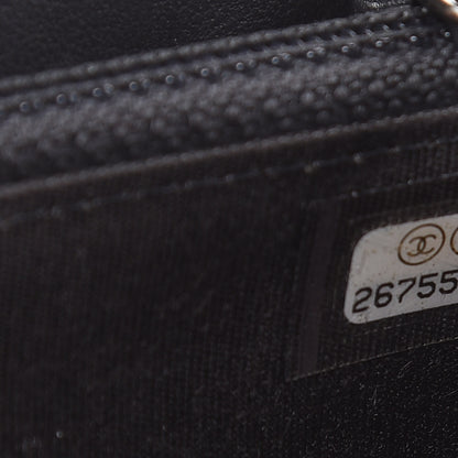 Chanel Caviar Quilted Small Boy Zip Around Wallet Grey 7 of 10