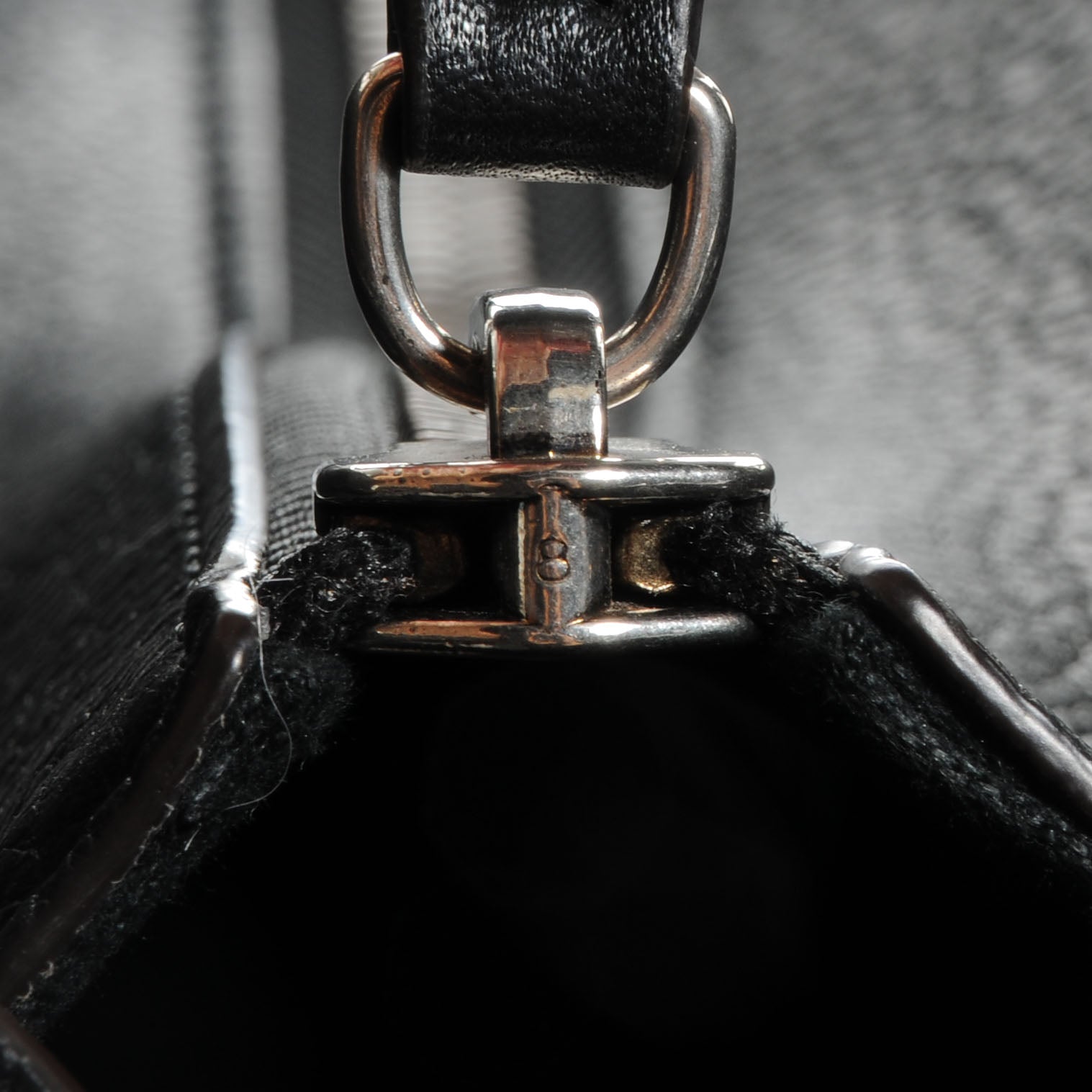 Celine Drummed Mini Luggage Black 9 of 9
