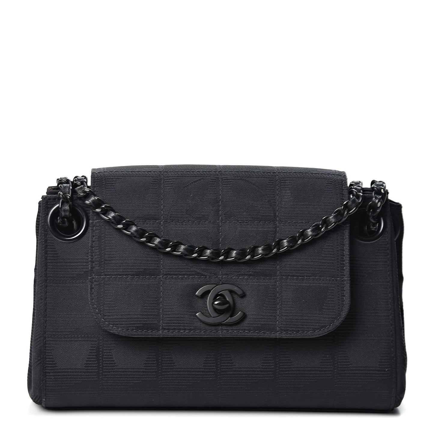 Nylon Mini Travel Accordion Flap Black