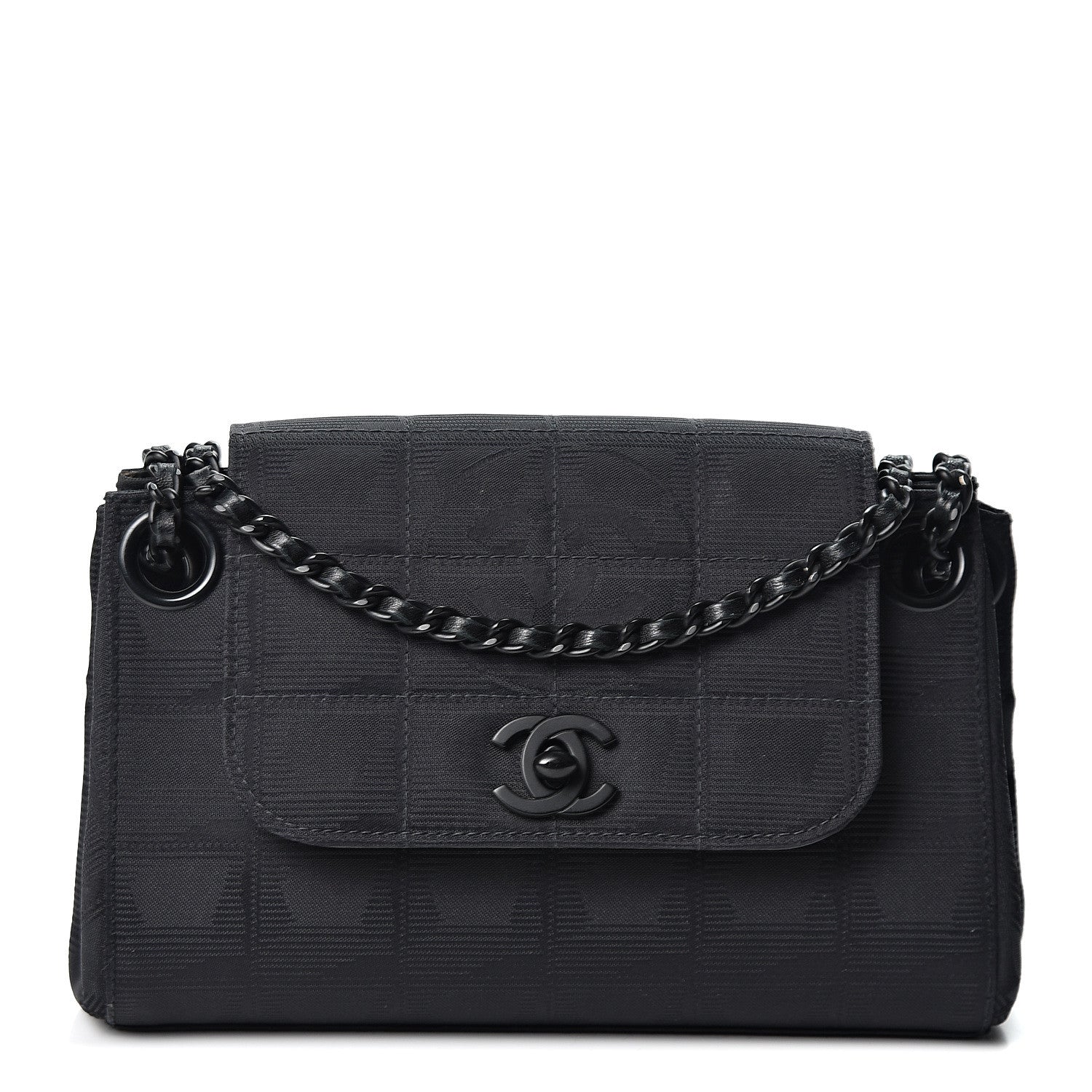 Chanel Nylon Mini Travel Accordion Flap Black 1 of 13