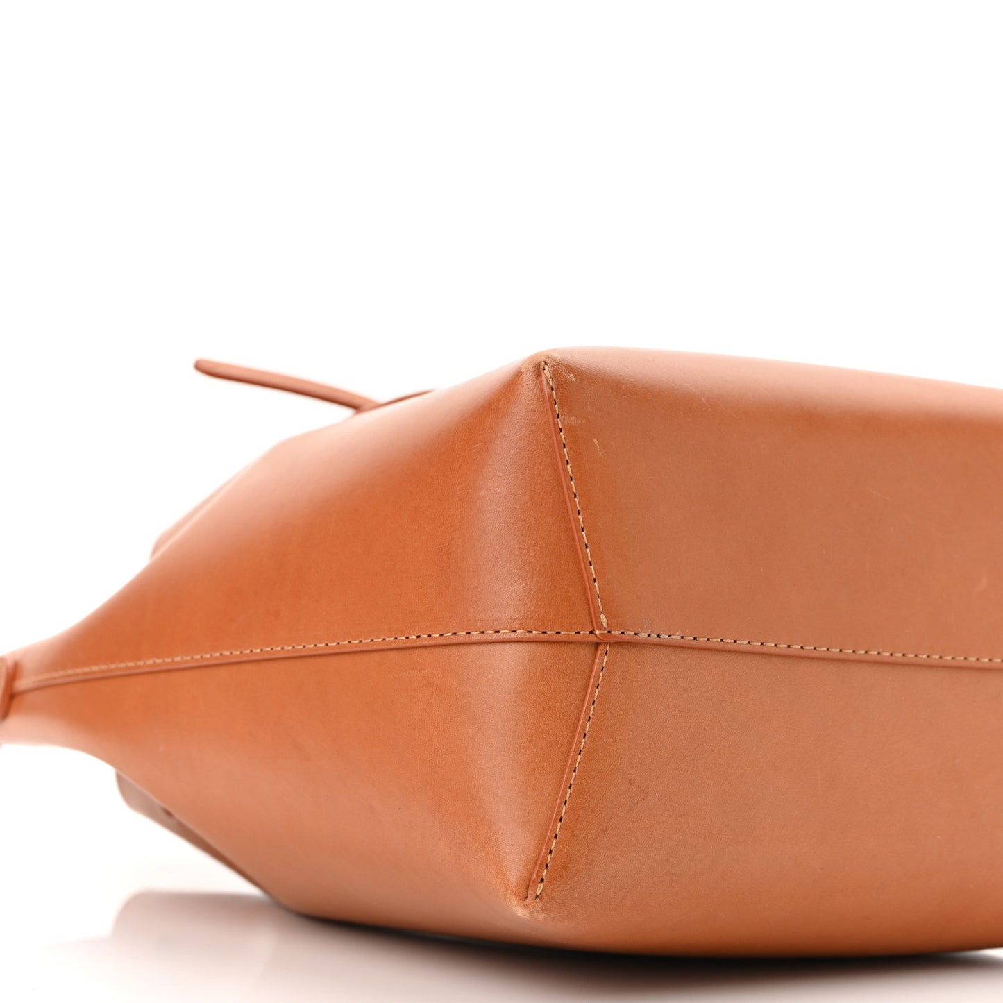 Calfskin Mini Bucket Bag Cammello Rosa