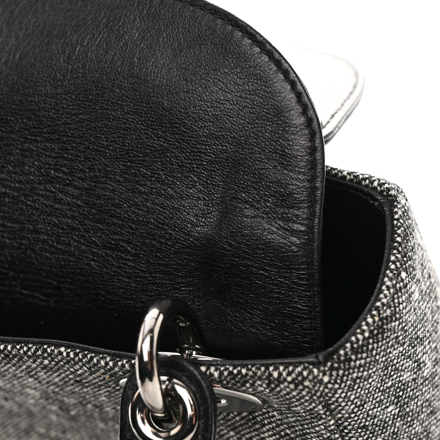 Christian Dior Tweed Mini Lady Dior Black 11 of 15