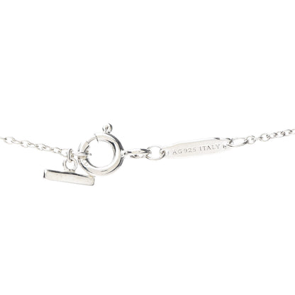 Tiffany Sterling Silver Small T Smile Pendant Necklace 5 of 5