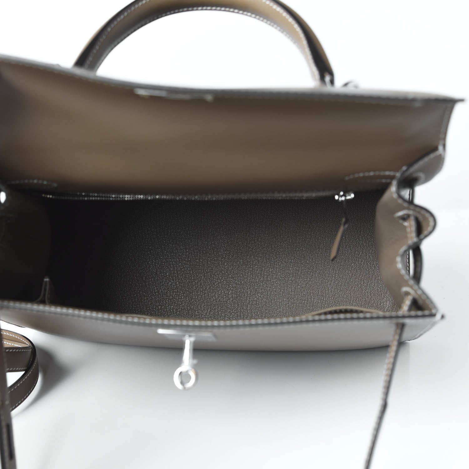 Hermes Tadelakt Kelly Sellier 28 Etoupe 6 of 12