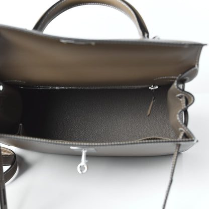 Hermes Tadelakt Kelly Sellier 28 Etoupe 6 of 12