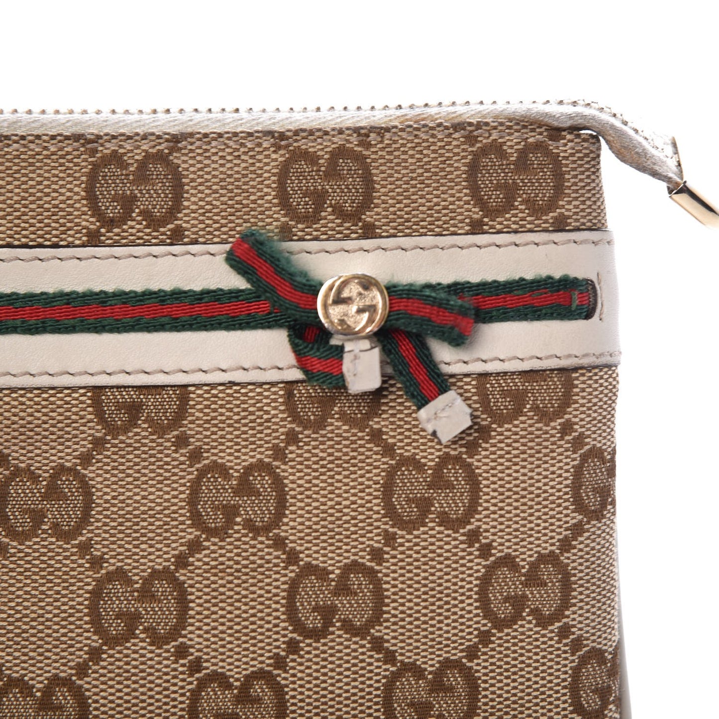 Monogram Mayfair Wristlet Off White
