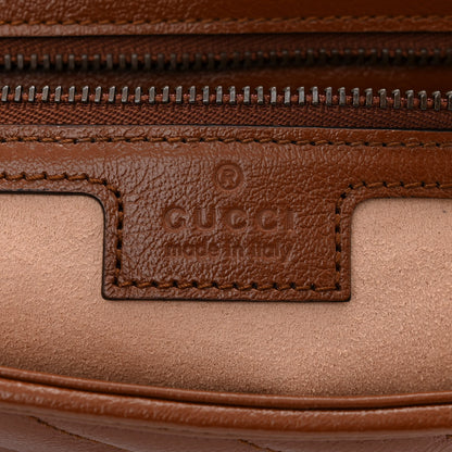 Gucci Azalea Calfskin Matelasse Diagonal Small GG Marmont Shoulder Bag Cuir 6 of 10