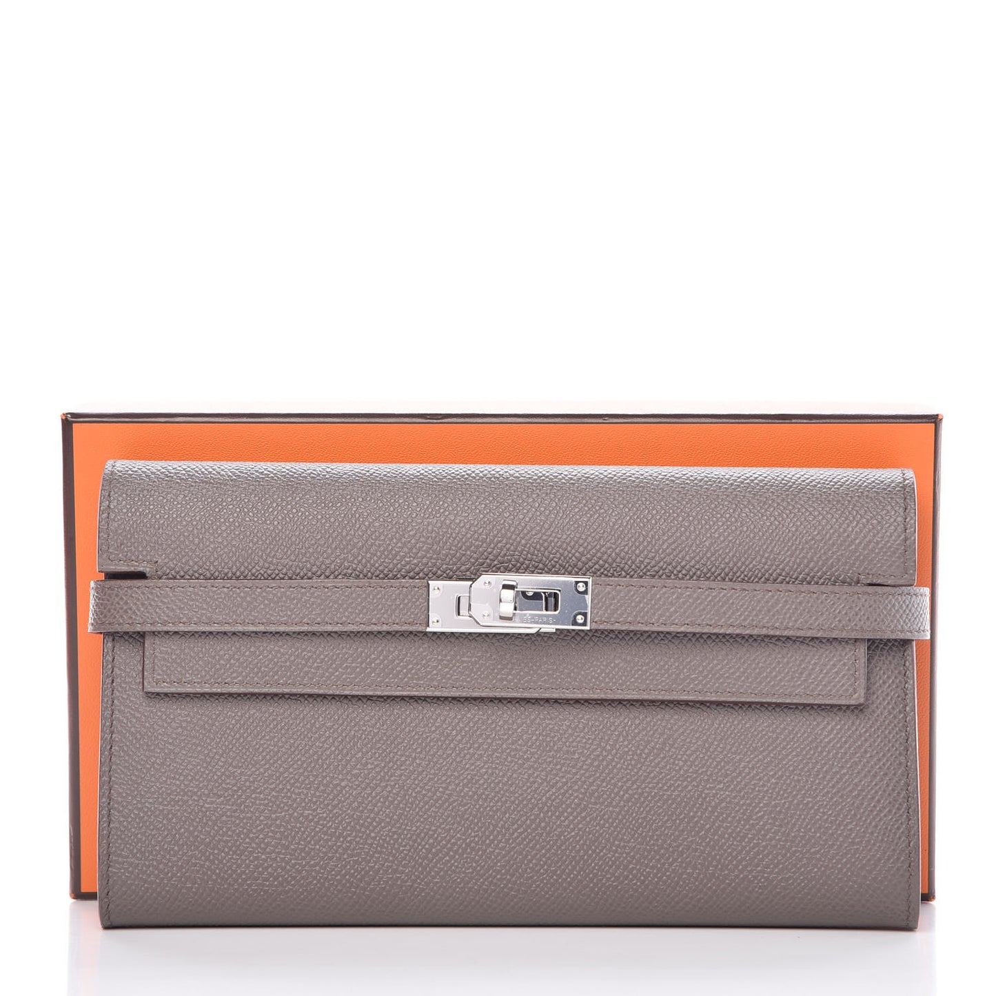 Epsom Kelly Longue Wallet Etain