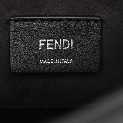 Fendi Vitello Century Snakeskin F is Fendi Flower Burst FF Small Kan I Shoulder Bag Black Beige 6 of 13