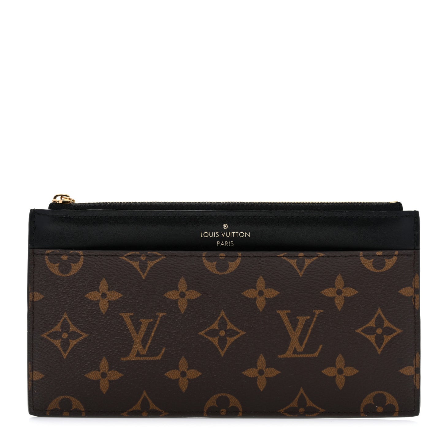 Monogram Slim Purse Black