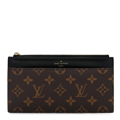 Louis Vuitton Monogram Slim Purse Black 1 of 8