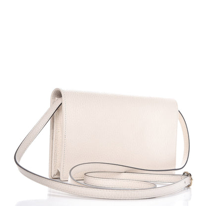 Gucci Dollar Calfskin Mini Swing Wallet Bag Mystic White 3 of 8