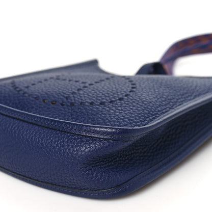 Hermes Taurillon Clemence Amazone Evelyne TPM Bleu Encre 10 of 10