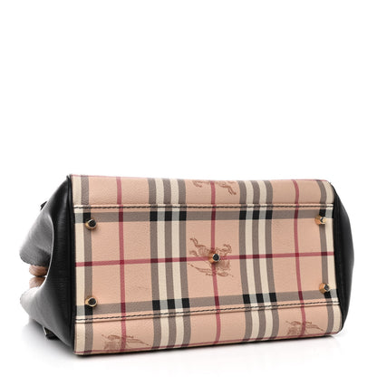 Burberry Haymarket Check Small Canterbury Tote Black 3 of 4