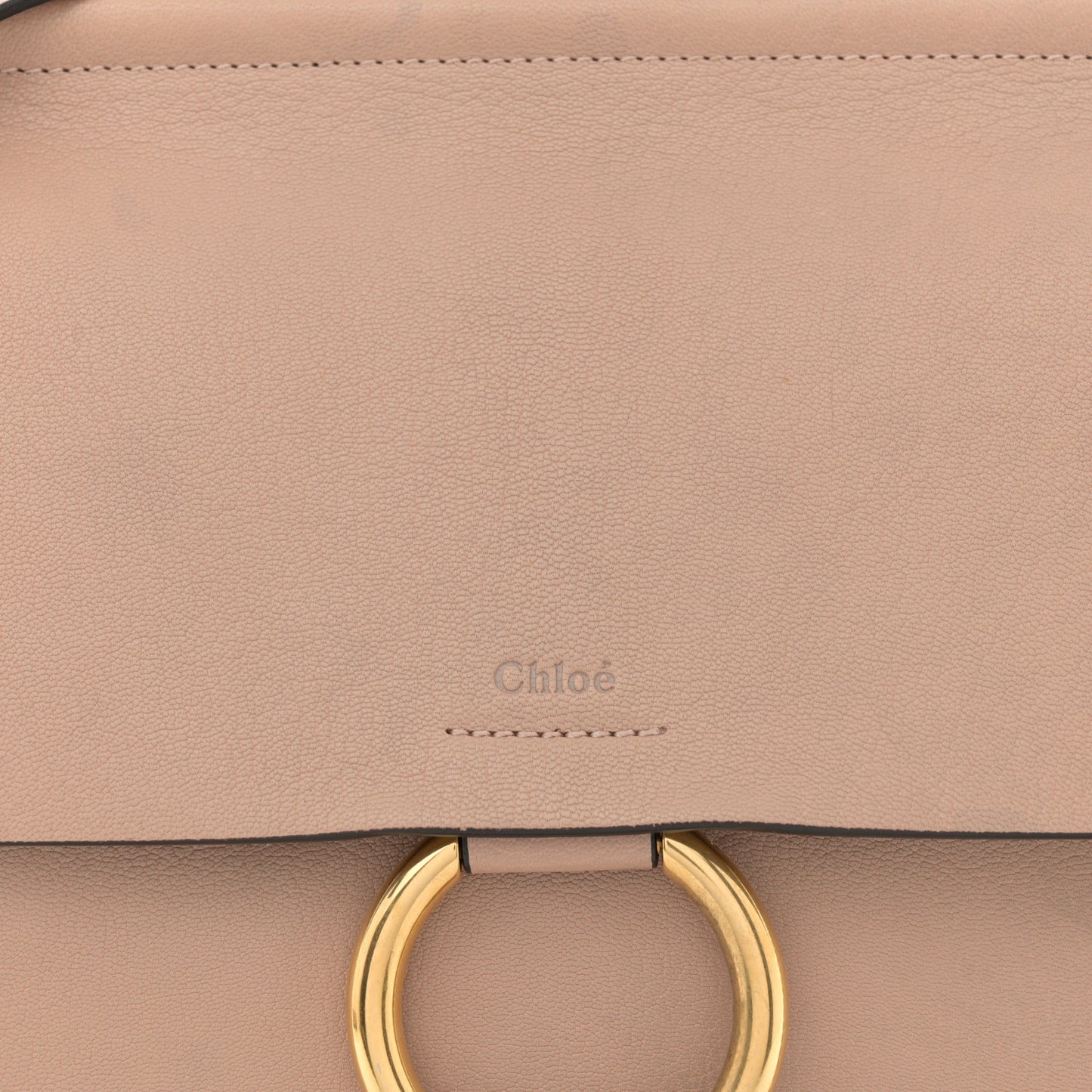 Calfskin Medium Faye Shoulder Bag Biscotti Beige