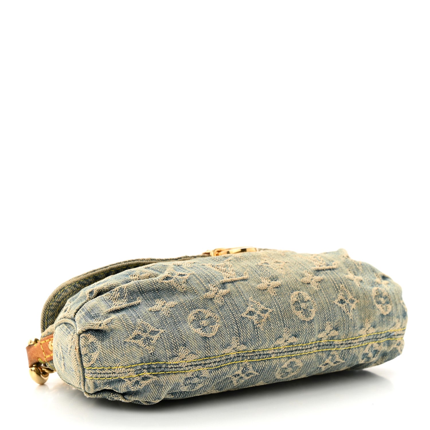 Louis Vuitton Monogram Denim Mini Pleaty Blue 4 of 13