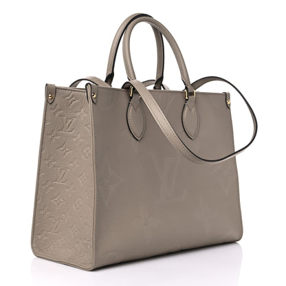 Louis Vuitton Empreinte Monogram Giant Onthego MM Tourterelle 2 of 8