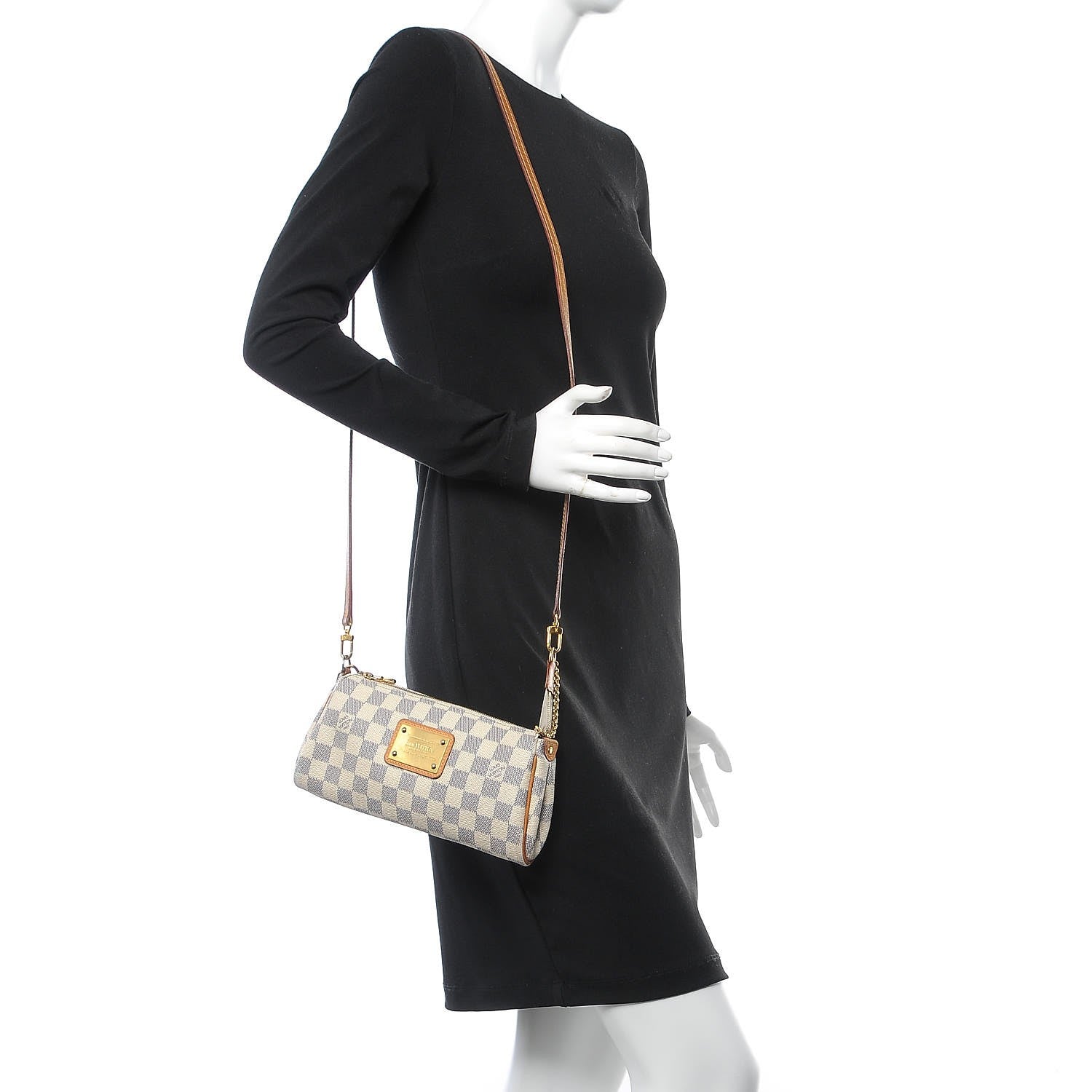Louis Vuitton Damier Azur Eva Clutch 2 of 15