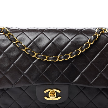Chanel Lambskin Quilted Medium Double Flap Dark Brown 13 of 13