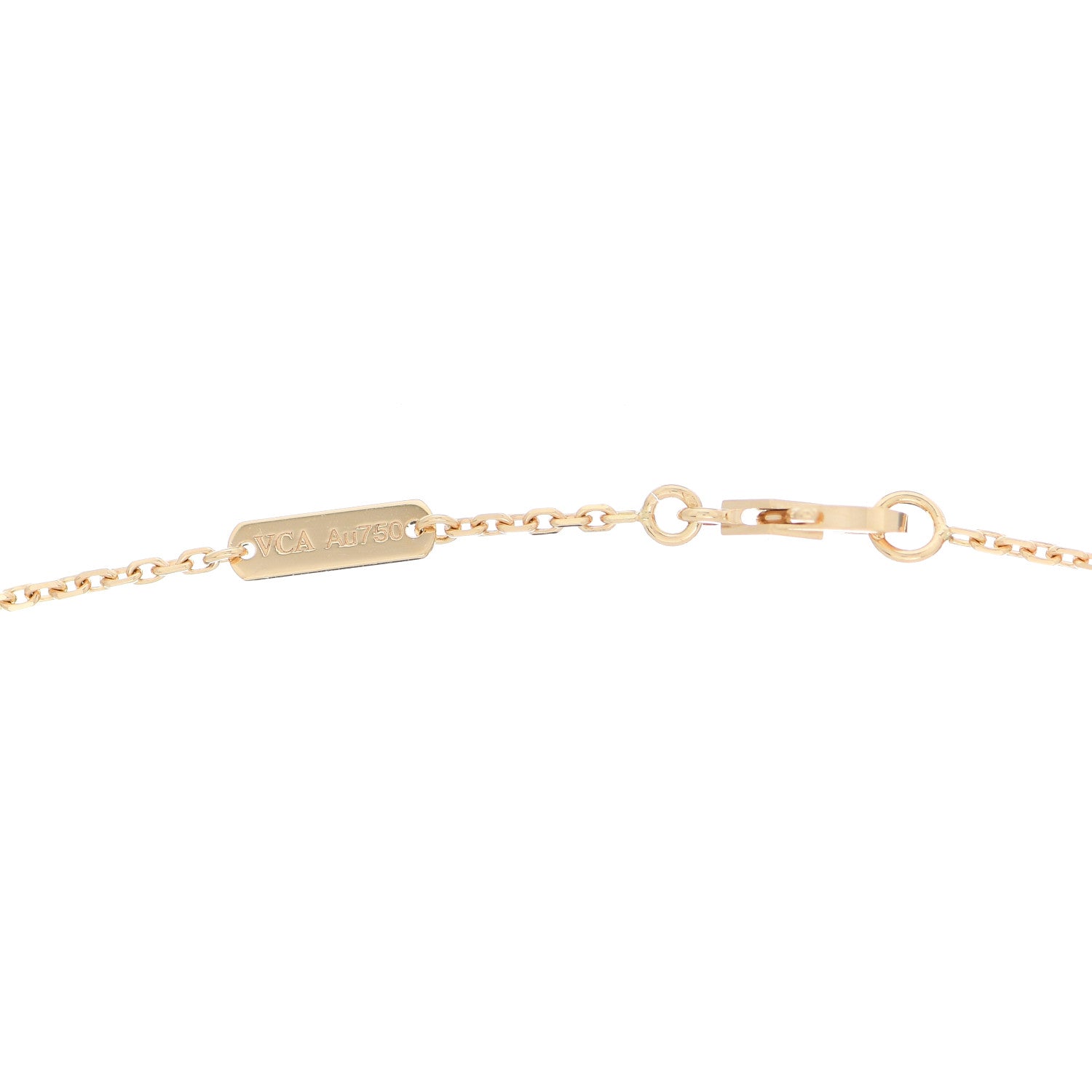 Van Cleef & Arpels 18K Yellow Gold Vintage Alhambra Pendant Necklace 4 of 5