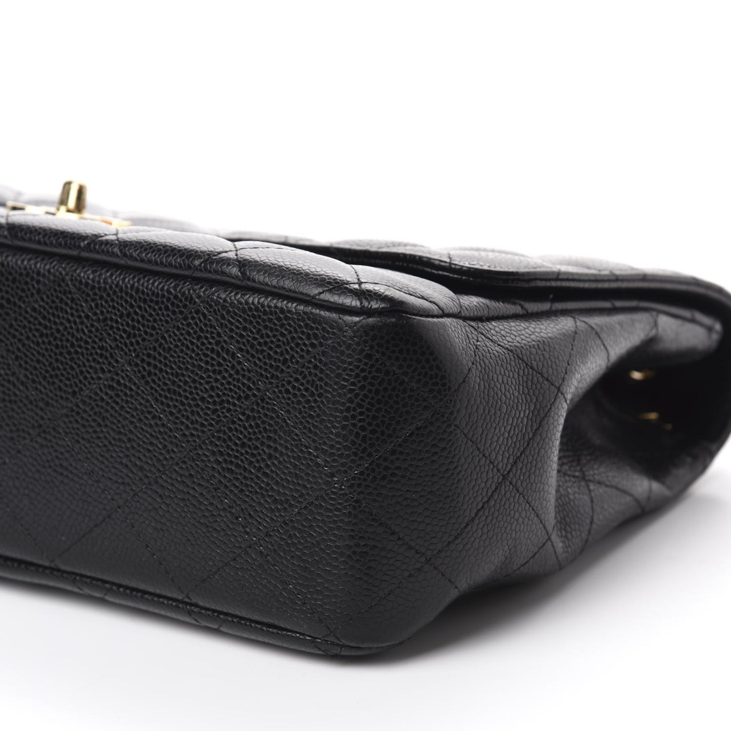 Caviar Quilted Jumbo Single Flap Black