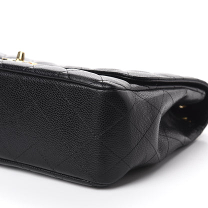 Chanel Caviar Quilted Jumbo Single Flap Black 7 of 12