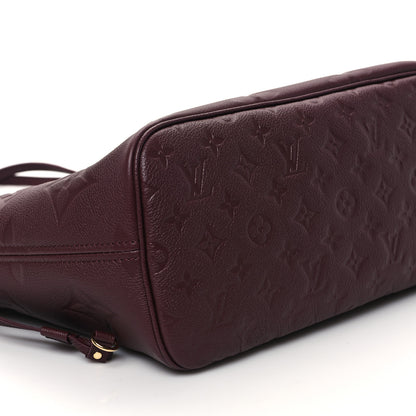 Louis Vuitton Empreinte Monogram Giant Neverfull MM Wine 9 of 10