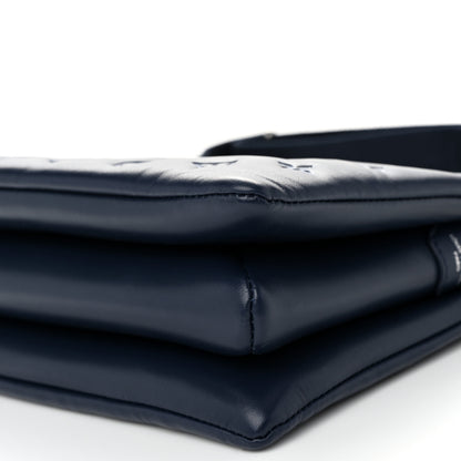 Louis Vuitton Lambskin Embossed Monogram Coussin PM Navy 10 of 10