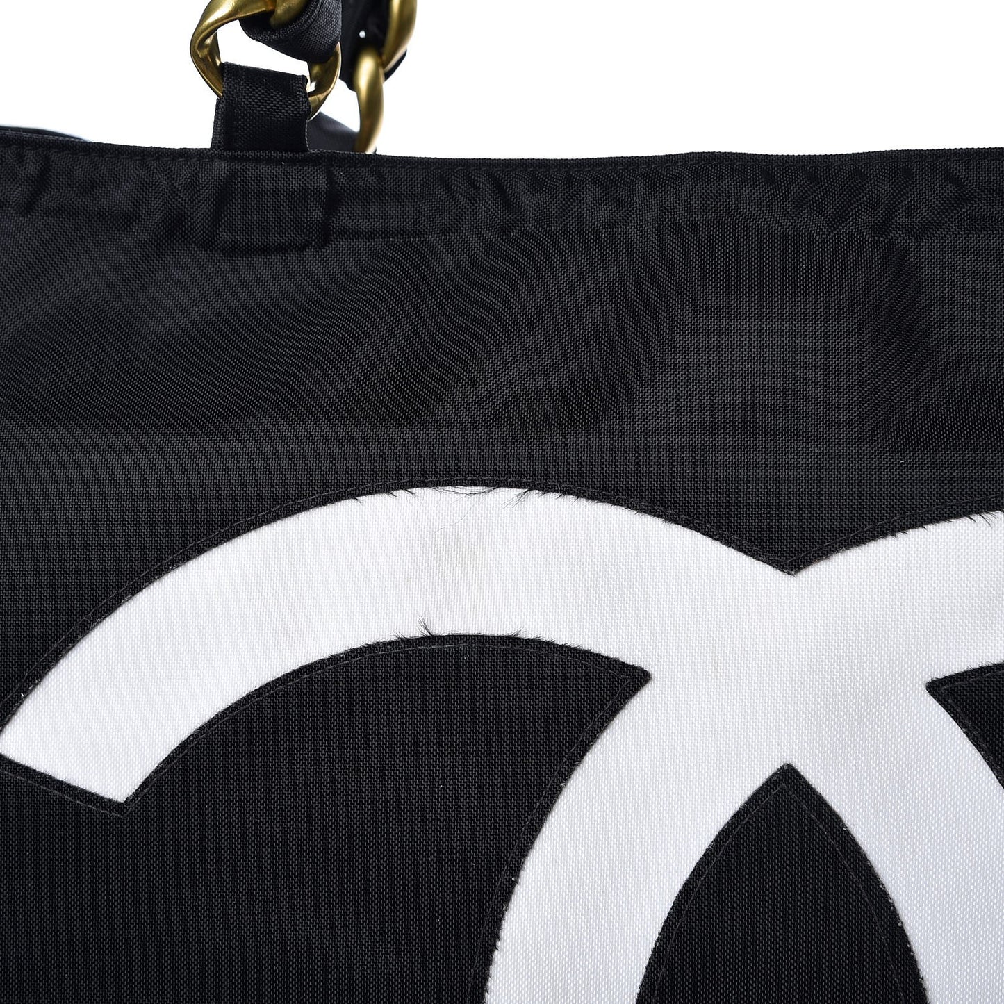 Canvas Chain Jumbo CC Tote Black