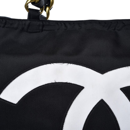 Chanel Canvas Chain Jumbo CC Tote Black 9 of 11